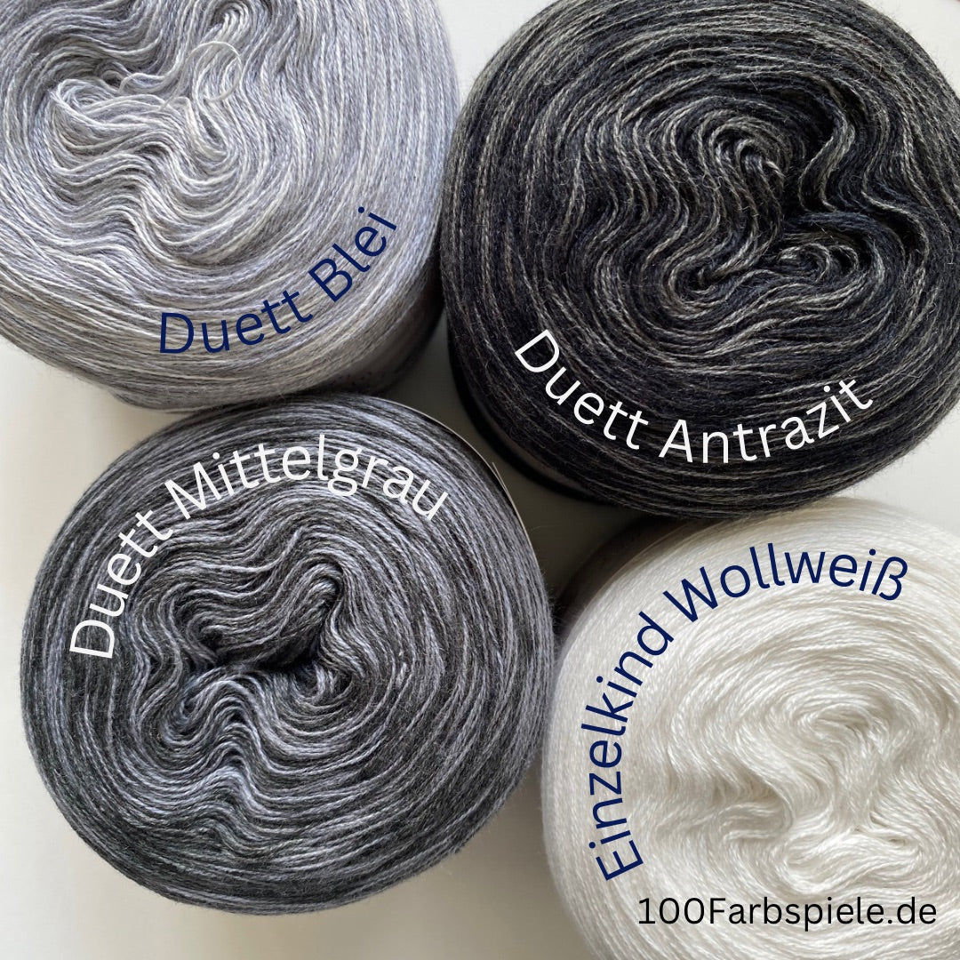DUETT 4fach Ton-in-Ton meliert - 100Farbspiele