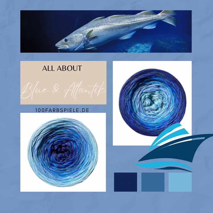 ** ALL ABOUT BLUE & ATLANTIK ** Unikat - 100Farbspiele