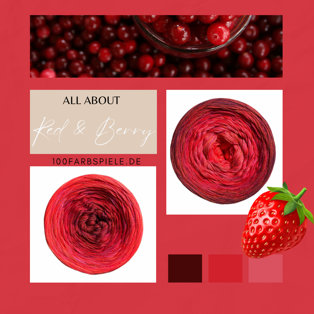 ** ALL ABOUT RED & BERRY ** Unikat - 100Farbspiele