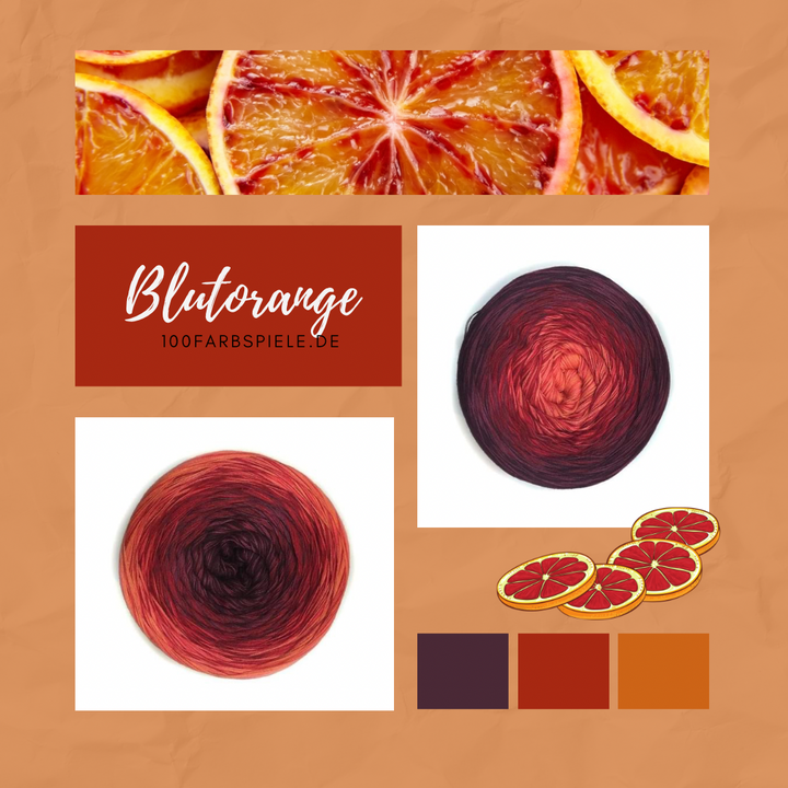 ** BLUTORANGE ** Unikat Classic&PREMIUM - 100Farbspiele