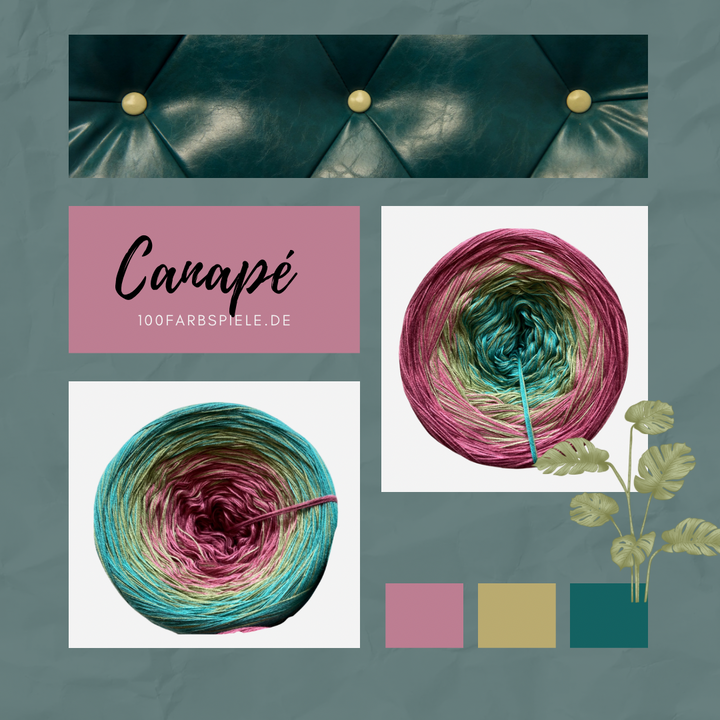 ** CANAPÉ ** Unikat Classic&PREMIUM - 100Farbspiele