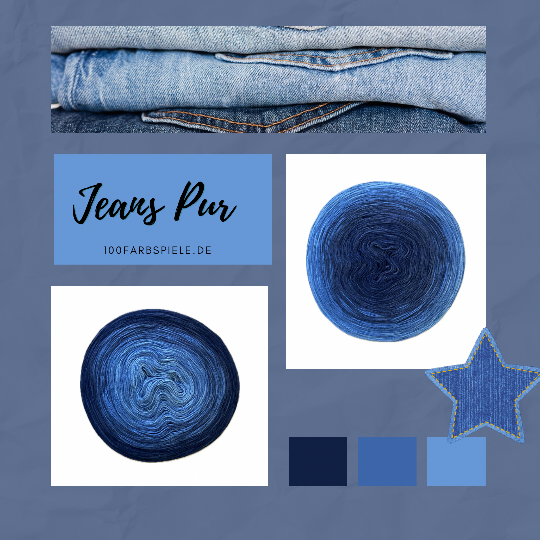 ** JEANS PUR * Unikat Classic&PREMIUM - 100Farbspiele
