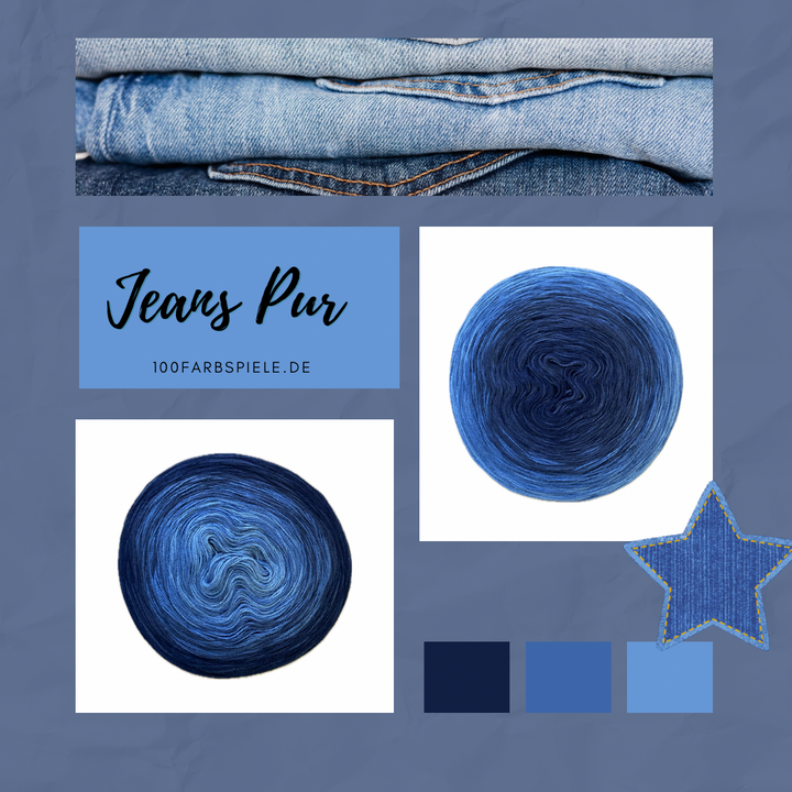 ** JEANS PUR * Unikat Classic&PREMIUM - 100Farbspiele
