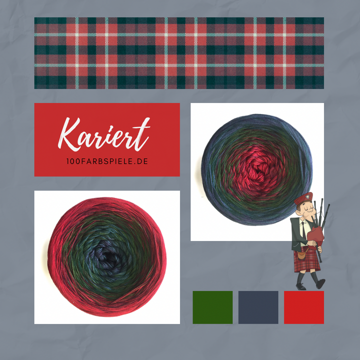 ** KARIERT ** Unikat Classic&PREMIUM - 100Farbspiele