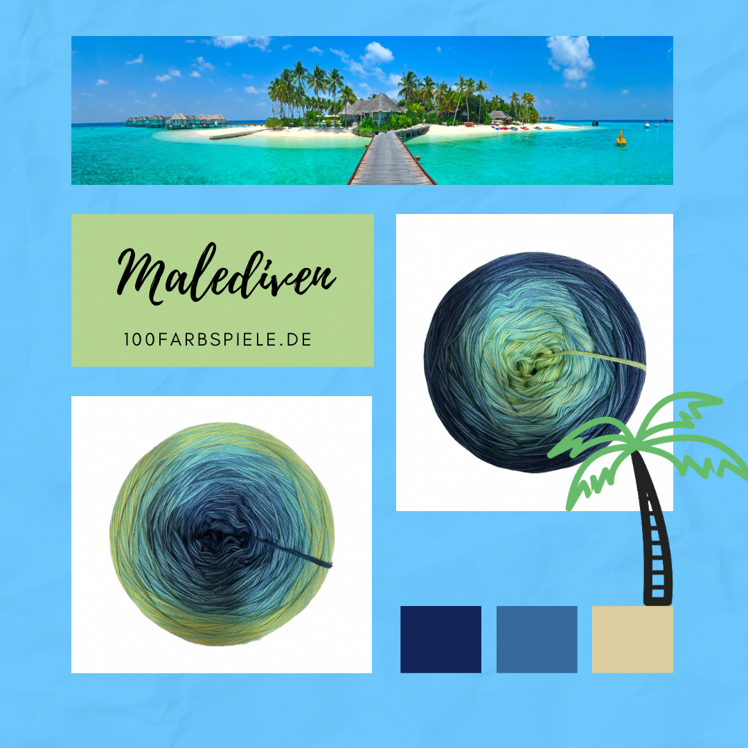** MALEDIVEN ** Unikat Classic&PREMIUM - 100Farbspiele