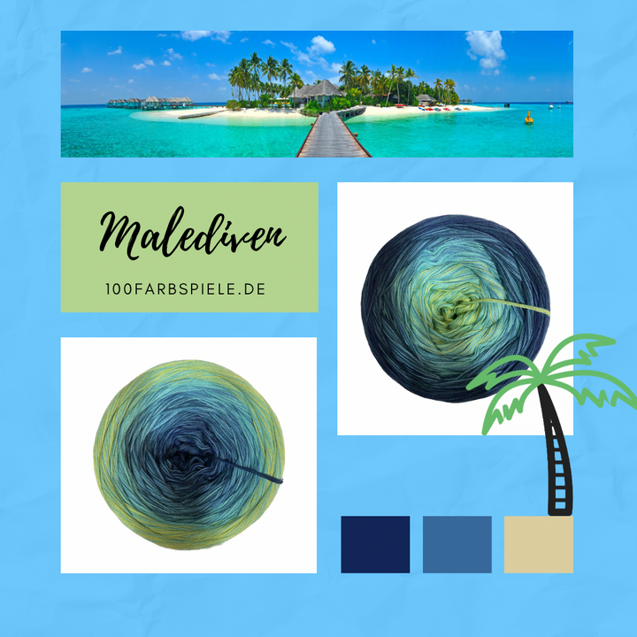 ** MALEDIVEN ** Unikat Classic&PREMIUM - 100Farbspiele