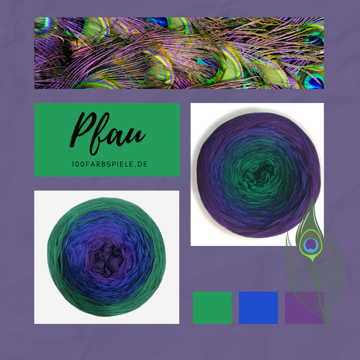 *** PFAU *** Unikat Classic&PREMIUM - 100Farbspiele