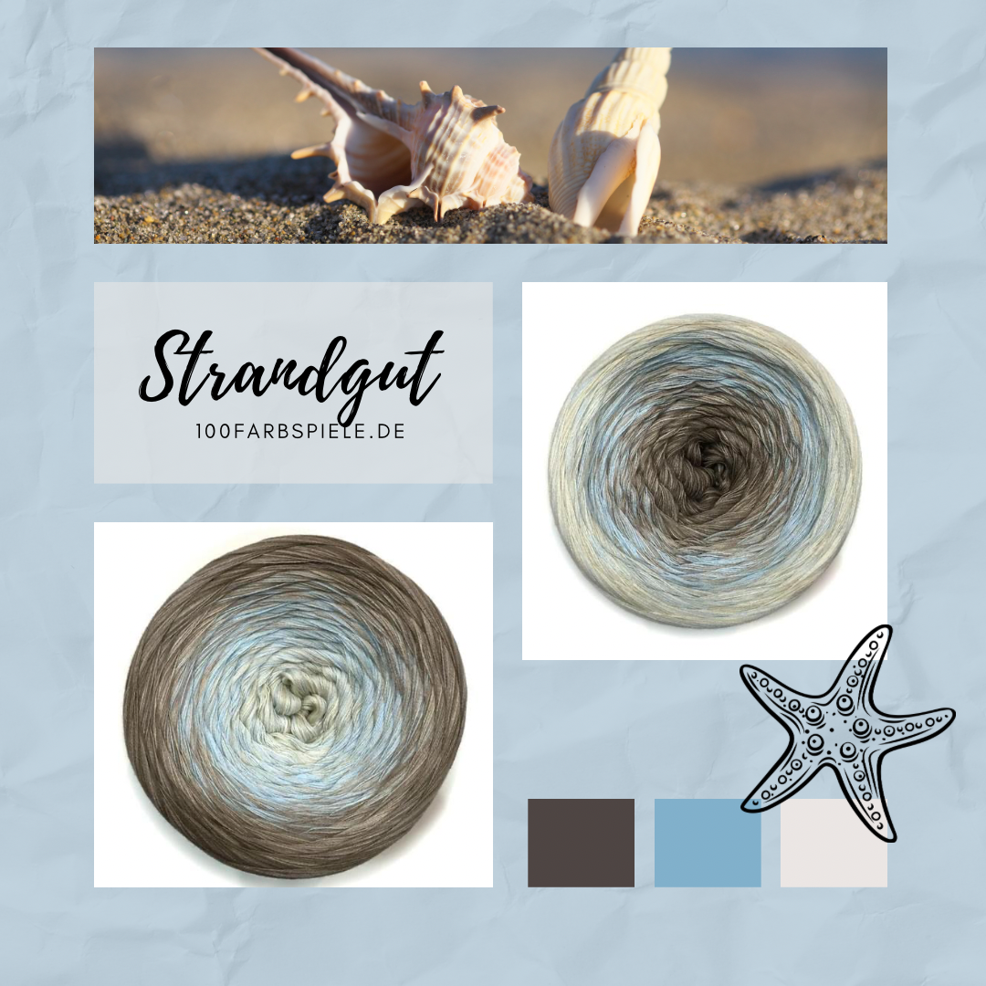 ** STRANDGUT ** Unikat Classic&PREMIUM - 100Farbspiele