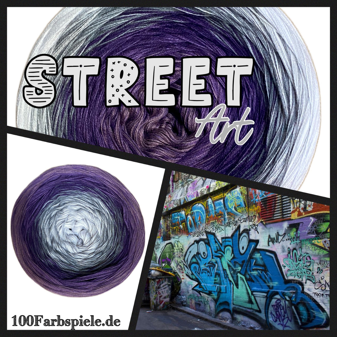 ** STREET ART LILA ** Unikat Classic&PREMIUM - 100Farbspiele
