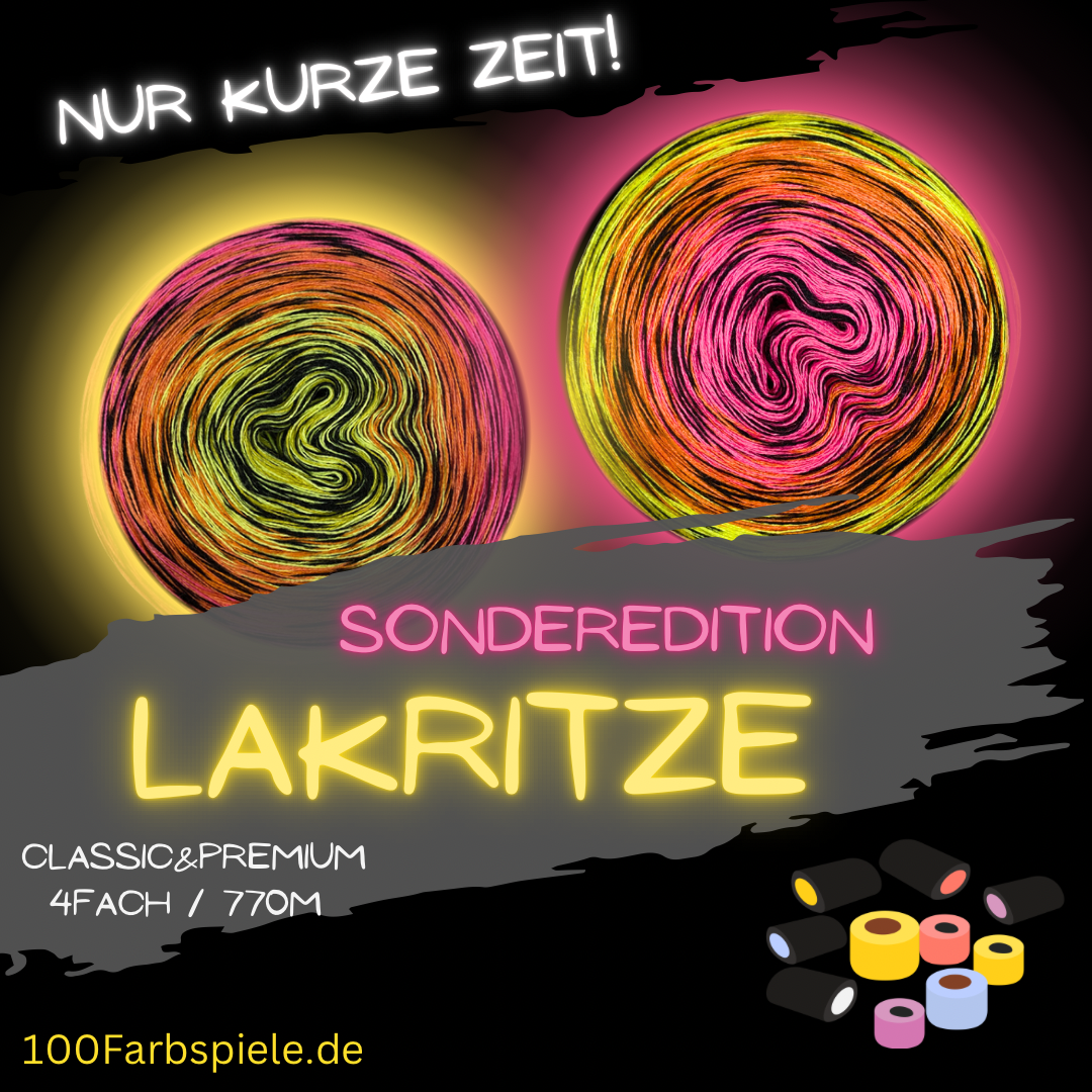 * Sonderedition Lakritze *  Unikat Classic&PREMIUM > nur kurze Zeit < - 100Farbspiele