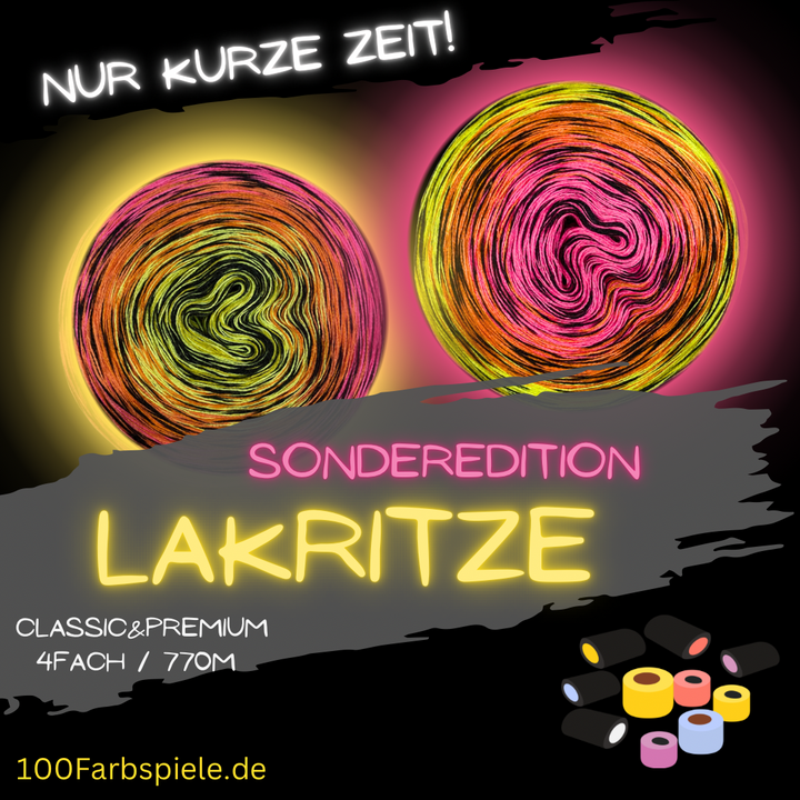 * Sonderedition Lakritze *  Unikat Classic&PREMIUM > nur kurze Zeit < - 100Farbspiele