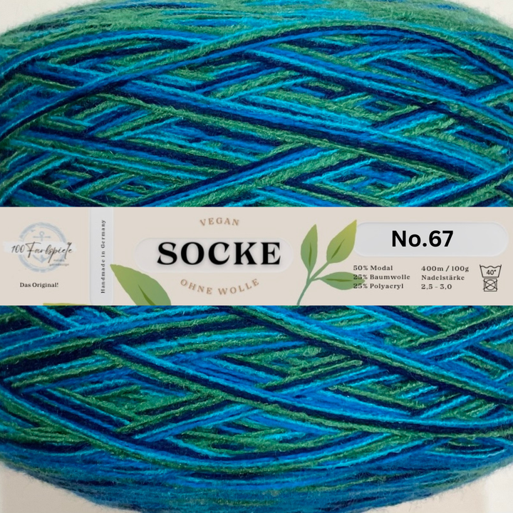 Sockenwolle / Strumpfwolle vegan ohne Wolle  limitiert 8 neue Farben!