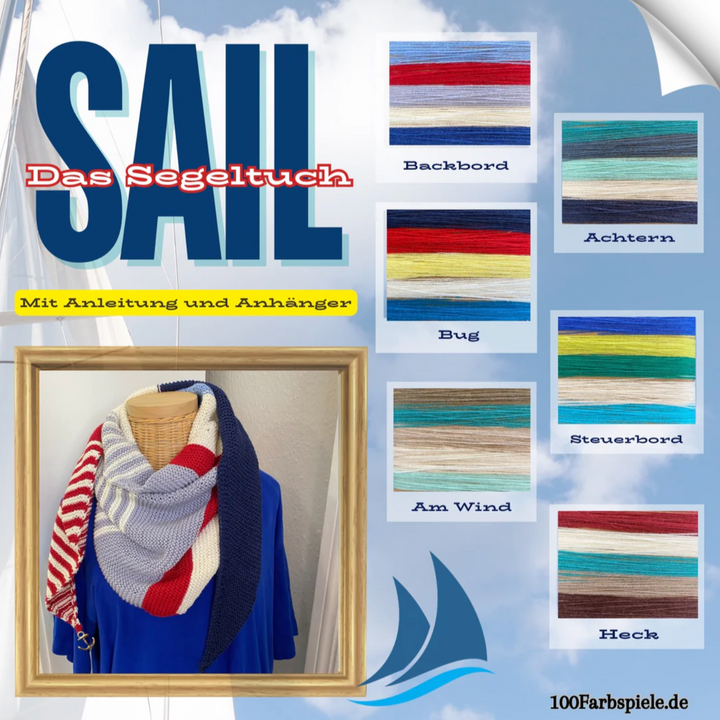 100Farbspiele Strickanleitung SAIL - Das Segeltuch - DOWNLOAD - 100Farbspiele