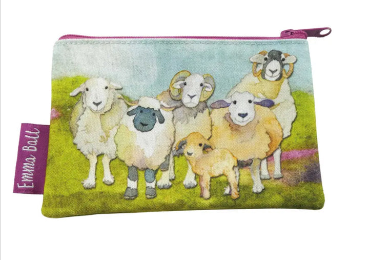 Kleine Tasche mit Reißverschluss  von Emma Ball® verschiedene Designs - 100Farbspiele