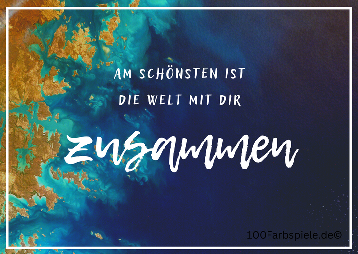 100Farbspiele Karte Postkarte viele verschiedenen Designs - 100Farbspiele