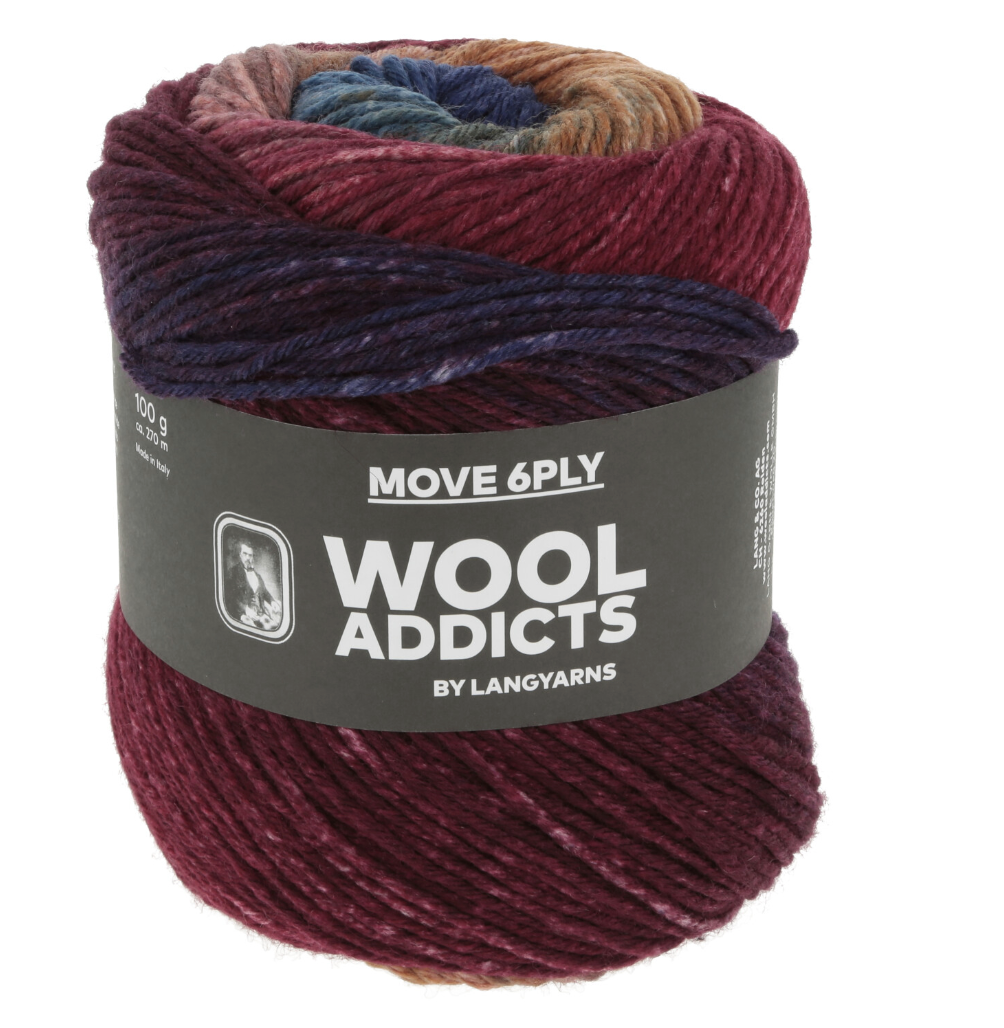 LANGYARNS WOOLADDICTS MOVE 6fach  ** NEU NEU  24/25 * - 100Farbspiele