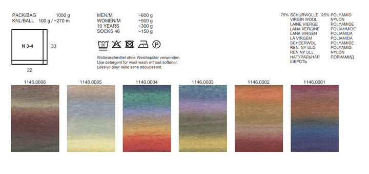LANGYARNS WOOLADDICTS MOVE 6fach  ** NEU NEU  24/25 * - 100Farbspiele