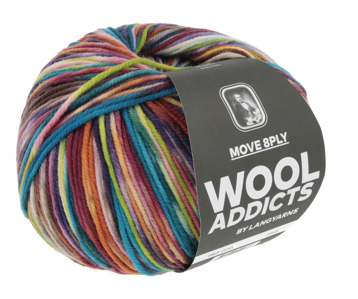 LANGYARNS WOOLADDICTS MOVE 8fach  ** NEU NEU  24/25 * - 100Farbspiele