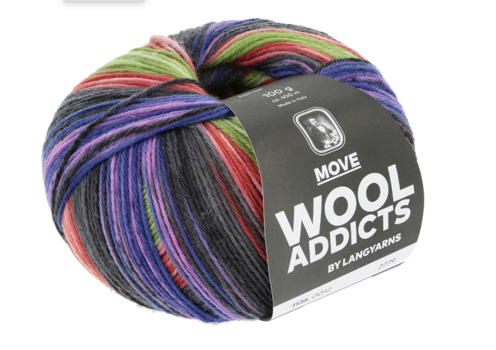 LANGYARNS WOOLADDICTS MOVE 4fach  ** Neue Farben  24/25 * - 100Farbspiele