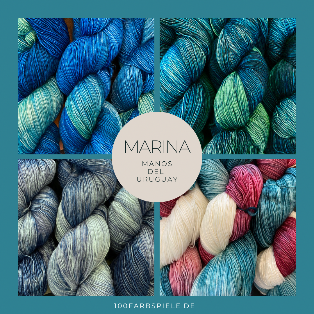 Manos del Uruguay MARINA 800m/100g - 100Farbspiele
