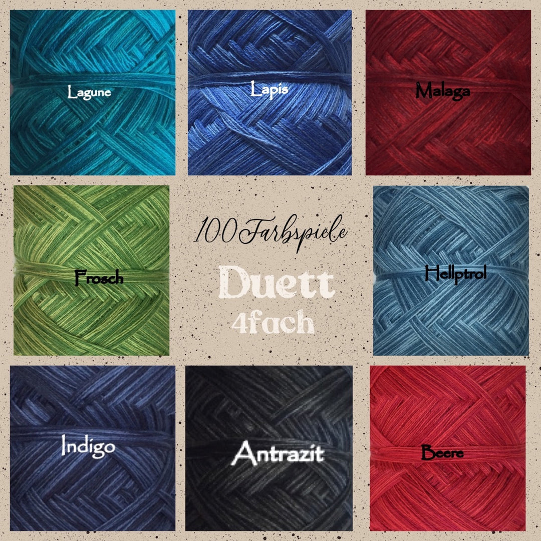 DUETT 4fach Ton-in-Ton meliert - 100Farbspiele