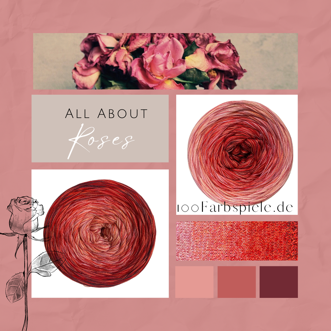 ** ALL ABOUT ROSES ** Unikat - 100Farbspiele