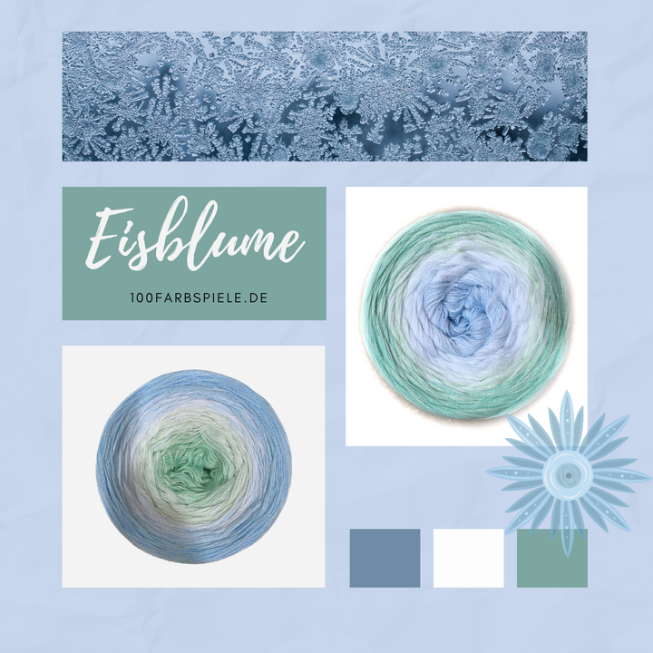 ** EISBLUME ** Unikat Classic&PREMIUM - 100Farbspiele