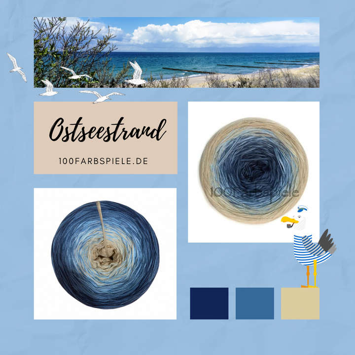 ** OSTSEESTRAND ** Unikat Classic&PREMIUM - 100Farbspiele