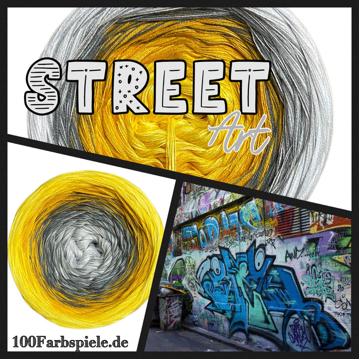** STREET ART GELB ** Unikat Classic&PREMIUM - 100Farbspiele