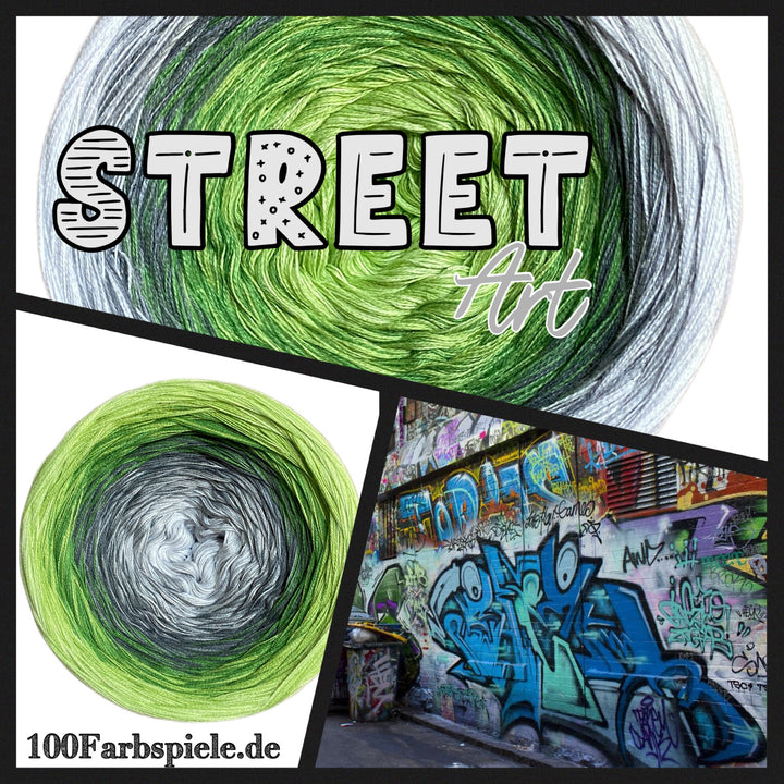 ** STREET ART GRÜN ** Unikat Classic&PREMIUM - 100Farbspiele