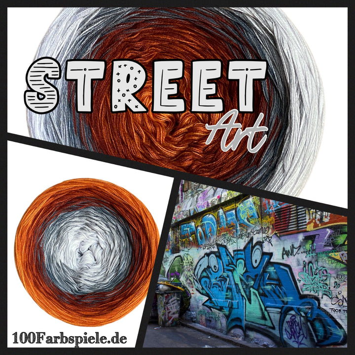 ** STREET ART ORANGE ** Unikat Classic&PREMIUM - 100Farbspiele