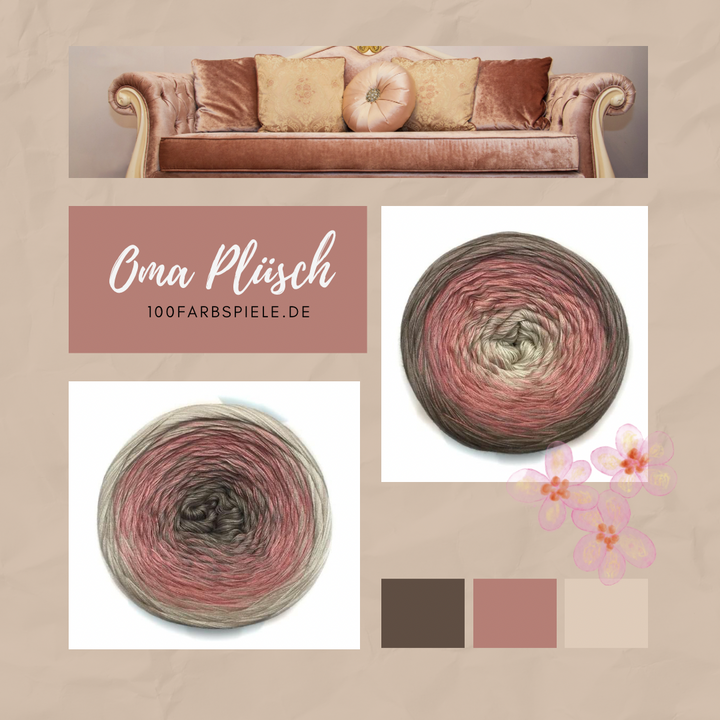 ** OMA PLÜSCH ** Unikat Classic&PREMIUM - 100Farbspiele