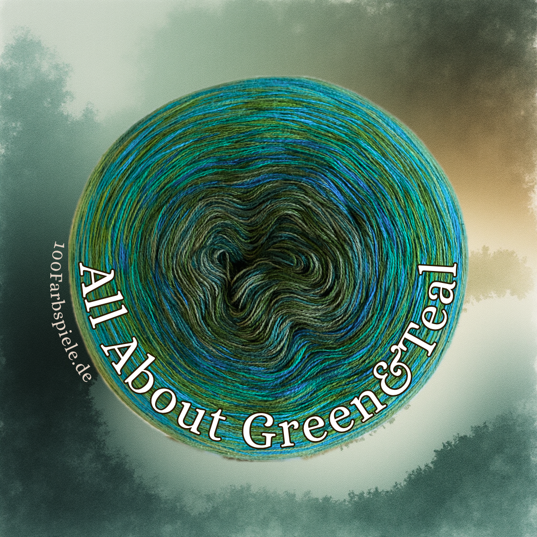 ALL ABOUT GREEN & TEAL Unikat Bobbel