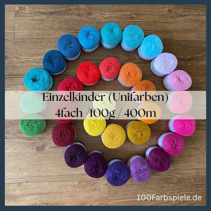100 jeux de couleurs pour enfants individuels, 4 fois