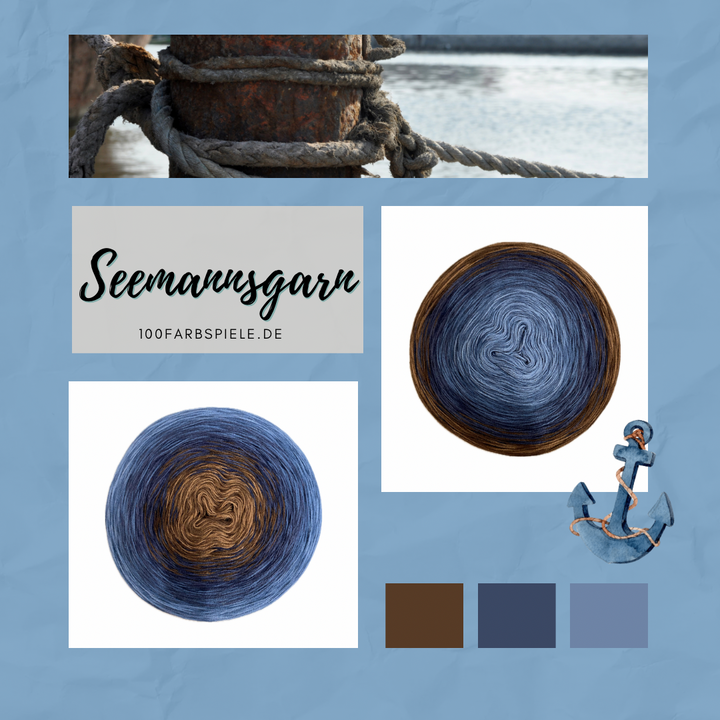 ** SEEMANNSGARN ** Unikat Classic&PREMIUM - 100Farbspiele