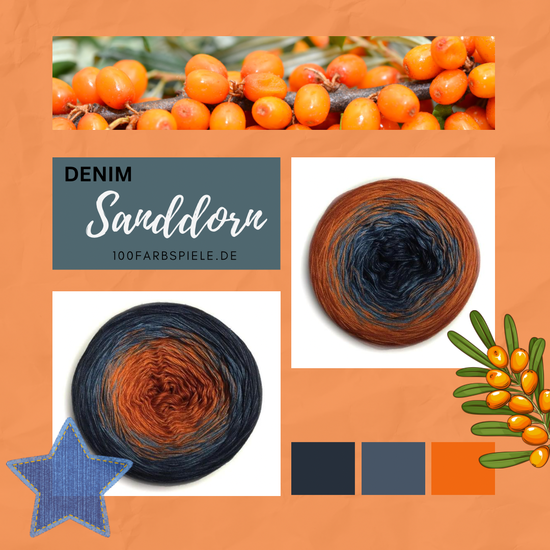 100Farbspiele  Classic&PREMIUM * DENIM Sanddorn *