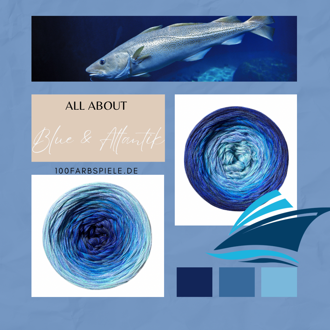 100Farbspiele Unikat * All About Blue&Atlantik *
