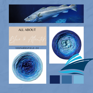 100Farbspiele Unikat * All About Blue&Atlantik *
