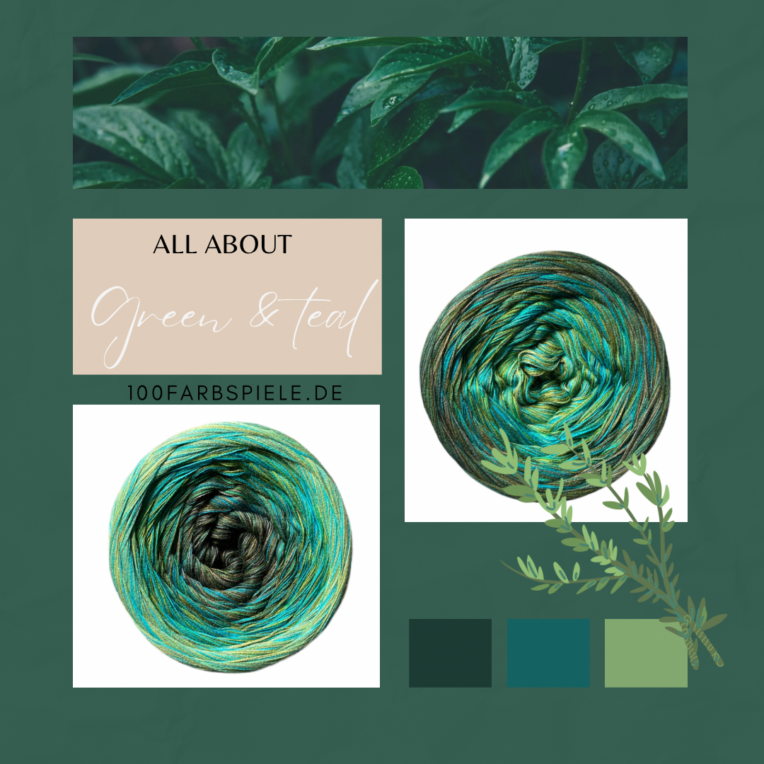 100Farbspiele Unikat * All About Green&Teal *
