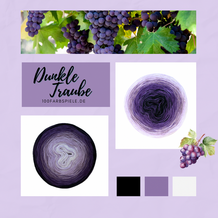 ** DUNKLE TRAUBE ** Unikat Classic&PREMIUM - 100Farbspiele