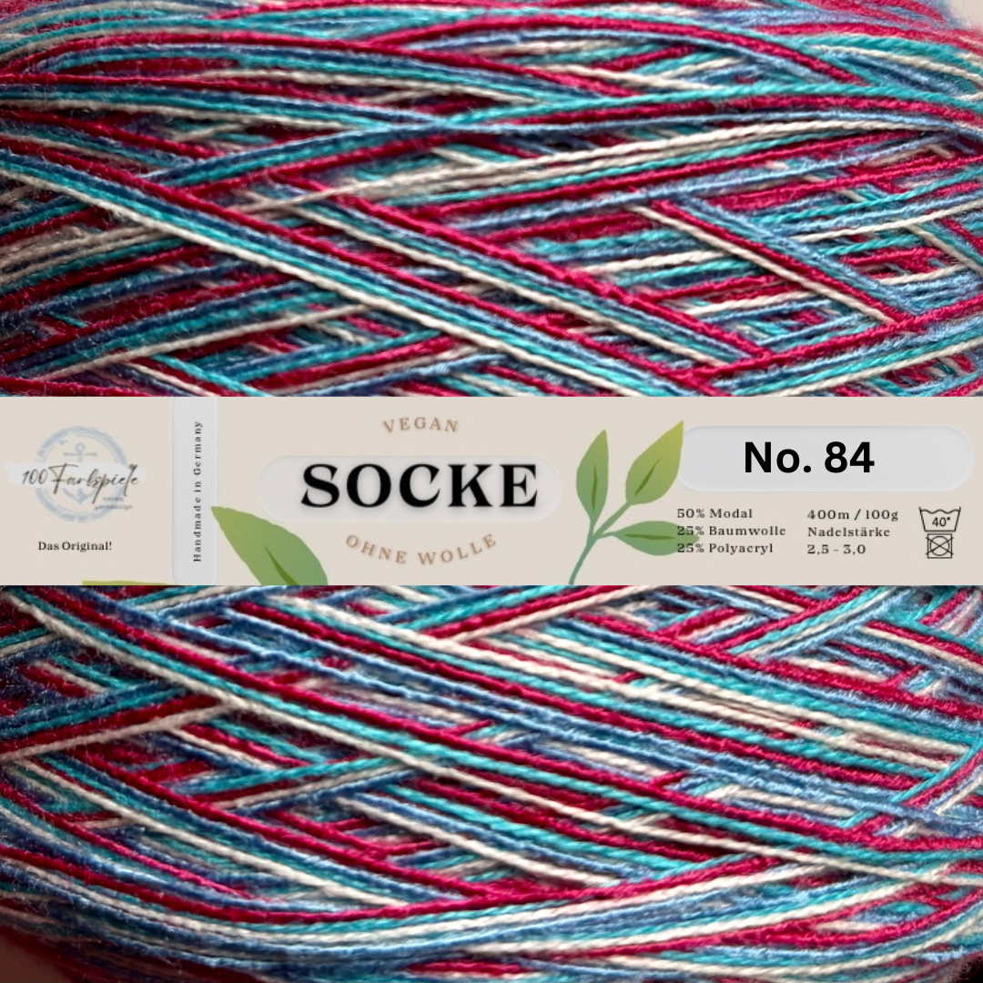 Sockenwolle / Strumpfwolle vegan ohne Wolle  limitiert 6 neue Farben!