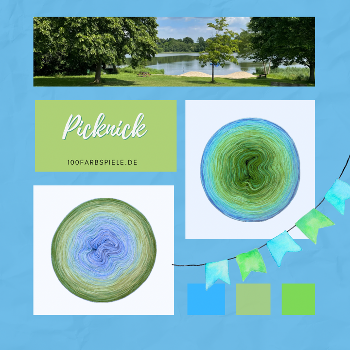 ** PICKNICK ** Unikat Classic&PREMIUM - 100Farbspiele