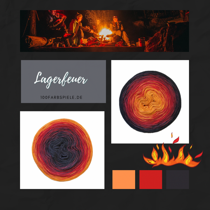 ** LAGERFEUER ** Unikat Classic&PREMIUM - 100Farbspiele