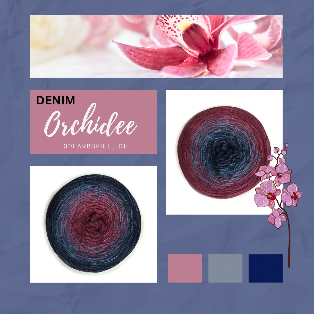 100Farbspiele  Classic&PREMIUM DENIM Orchidee