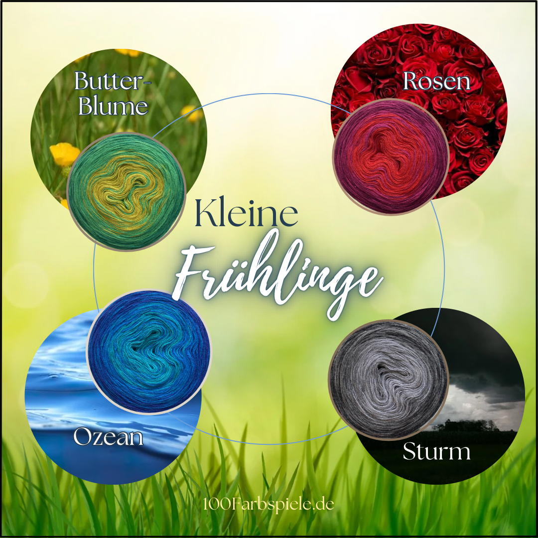 Kleine FRÜHLINGE Unikat Classic&PREMIUM Bobbel in 8 Farben - 100Farbspiele