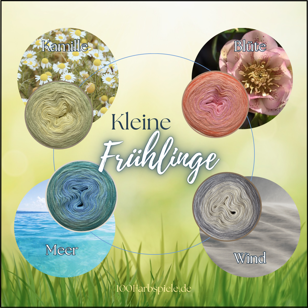 Kleine FRÜHLINGE Unikat Classic&PREMIUM Bobbel in 8 Farben - 100Farbspiele