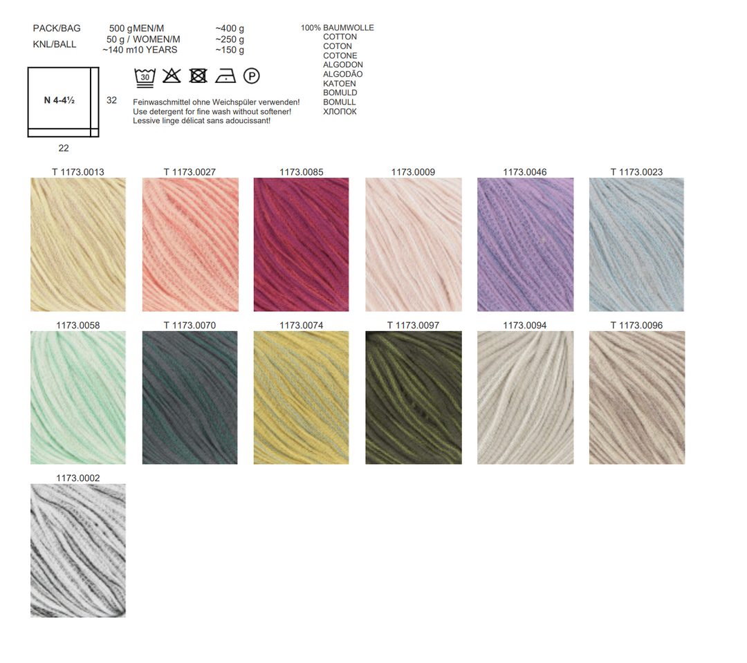 LANGYARNS Duett 140m/50g in 13 Farben *NEU* Sommer 26 - 100Farbspiele