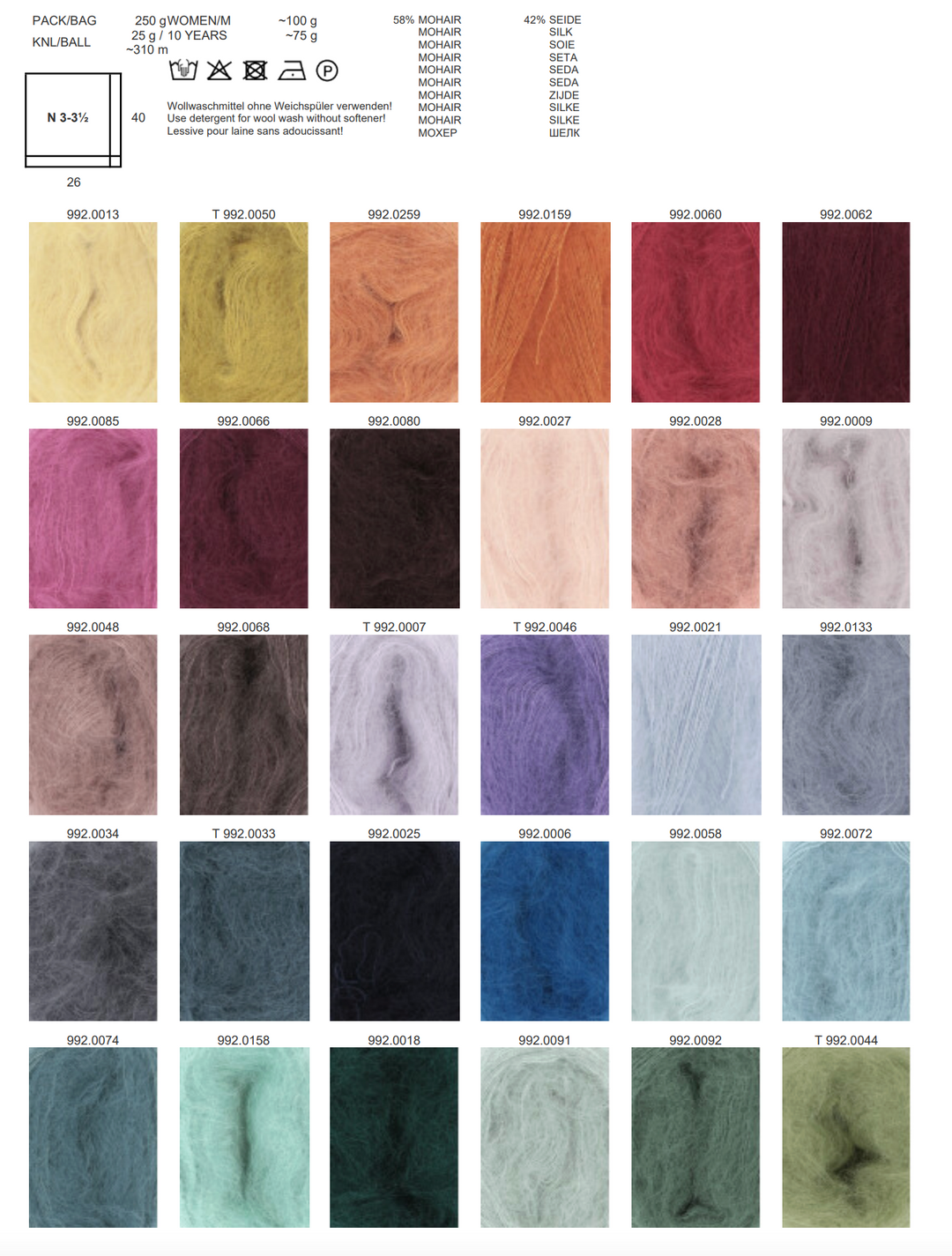 LANGYARNS Lace ** Mohair with Silk