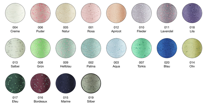 RICO Design "Make it Blümchen" Paillettengarn / Beilaufgarn - 100Farbspiele