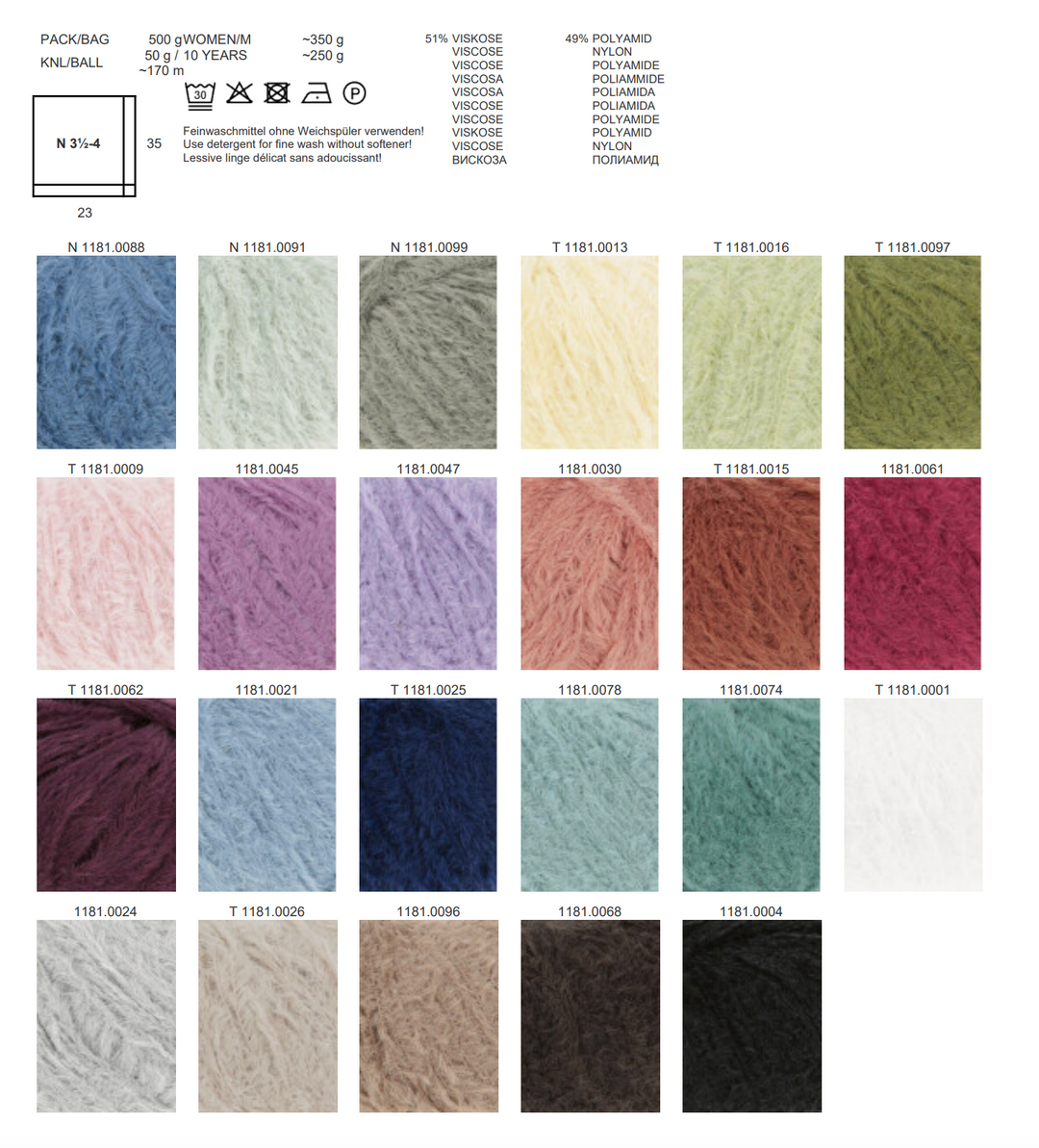 LANGYARNS Velvet 170m/50g in 23 Farben *NEU* Sommer 26